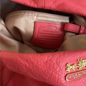 Coach Coral Leather Handbag